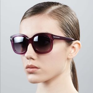 NWT TOM FORD Christophe Sunglasses FT0279 Purple